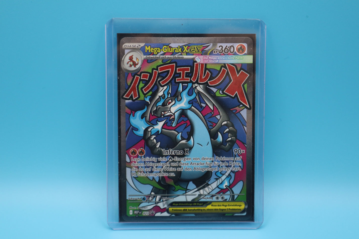 Mega-Glurak X ex - Mega Promo - Deutsch - NM